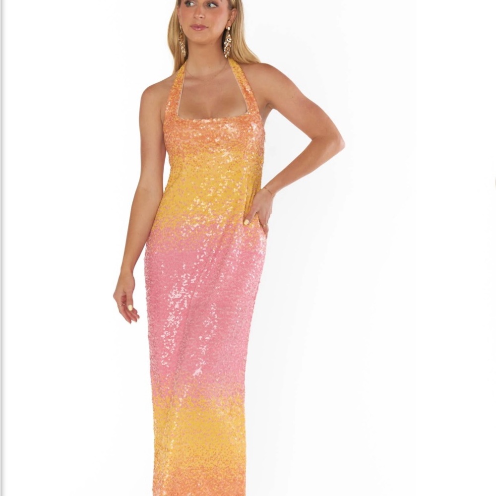 Sundown Ombré Sequin Samba Midi Dress, Show Me Your Mumu